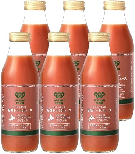 Amazon.co.jp: ホクレン オオカミの桃（無塩トマトジュース） 1L×6本