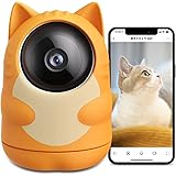 SwitchBot 防犯カメラ スイッチボット 監視カメラ Alexa - 300万画素 ペットカメラ 見守りカメラ にゃんボット ネコ型カメラ 猫 自動追尾 双方向音声会話 遠隔確認 ナイトビジョン 取付簡単 ネットワークカメラ ベビーモニター ス