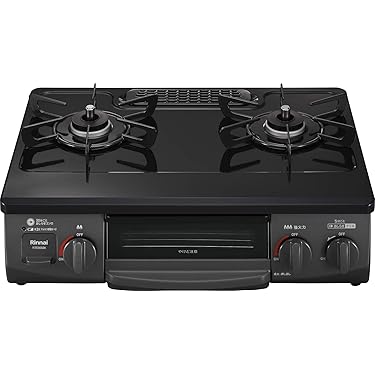 【売り切れ】Rinnai リンナイ ガステーブル 2口 プロパンガス専用（LPガス）2016年製 美品 使用頻度少ない良品につき！早い方優先♬ リンナイ（Rinnai） [予約]【LPガス専用】 グリル付 ガステーブル 左