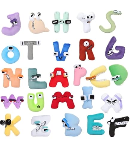 Amazon.co.jp: (26フルセット）Alphapals幼児啓発ぬいぐるみ文字