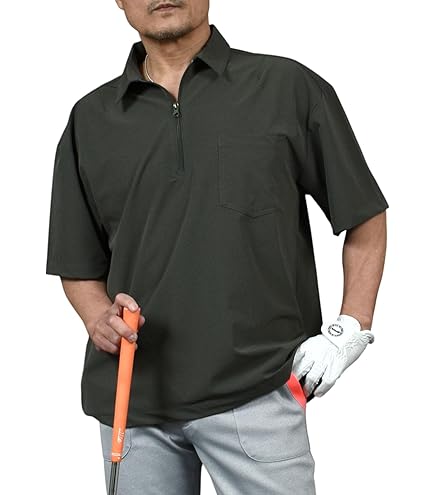 Amazon.co.jp: ピン（PING） ゴルフウェア 半袖 撥水ハーフジップ