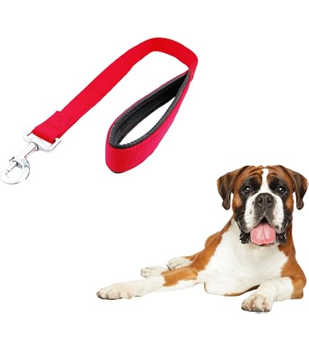 ショートリード　中型犬　～20kg 60㎝　引っ張り癖　安心ロック付き　しつけ Amazon | Wakaka リード 犬 犬用短引き ショートリード 中大型犬対応