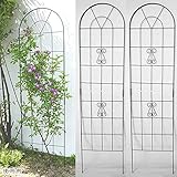 2Ｗワイヤーフェンス　50×200cm　2個　組立式 No.184　ワイヤーラティス　アイアン 小KD