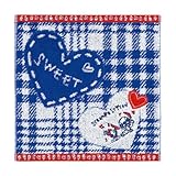 （内野）UCHINO Disney(ディズニー) ラブラブチェック スティッチ タオルハンカチ