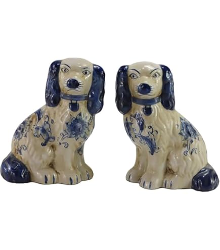 Cosmos Gifts レディ　ウォーキング　ドッグ　ポーセリン Cosmos Gifts 20928 Fine Porcelain Lady Walking Dogs Figurine, 7-7