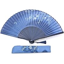 ステンレス製 舞扇子 ケース付き Amazon.co.jp: 舞扇堂【女性用扇子】藍乃町（扇子袋付き・桐