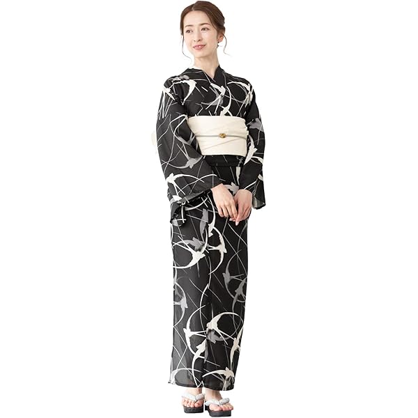 Amazon | [asaka] セパレート綿浴衣＋しわ兵児帯 2点セット 浴衣