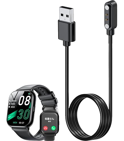 Amazon.co.jp: ‎MTDKA ‎R8 スマートウォッチ 用 充電ケーブル 充電器
