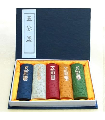 書道具　厳島堂造　極上　雅墨　黒墨　厳島神社　本金彩　色絵天女廊図 Amazon.co.jp: 書道具 厳島堂造 極上 雅墨 黒墨 厳島神社 本金彩