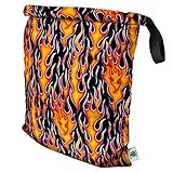 Planet Wise Roll Down Wet Diaper Bag, Flame, Large by Planet Wise