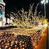 W-ONLY YOU-J ネットのランタンフェスティバルクリスマスの装飾LEDの妖精の文字列の装飾ランプクリスマス屋外ツリーライトパーティーウェディングガーデンパーティークリスマス4mx6m 8モード
