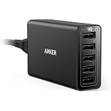 Anker PowerPort 5 (40W 5ポート USB急速充電器) 【PSE認証済 / PowerIQ搭載】iPhone、iPad、Android各種対応(ブラック)