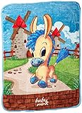 Baby Mink Ultra Soft Plush Fleece Blanket, Galloping Pony, Jumbo