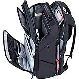 [ABIBA] 2024年ファスナー徹底改良 リュック メンズ ビジネスリュック リュックサック スクエアリュック 大容量 PCリュック 通学 通勤 出張 USB充電ポート 黒 型崩れ防止