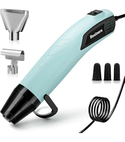 SKY TOPPOWER 2000W Heat Gun – Fast Heating Up To 1112°F, 2-Speed Adjustable, 4 Nozzles, Overheat Protection, Ideal For Shrink Tubing, Paint Stripping, PVC Bending & Epoxy Resin