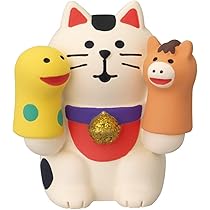 Amazon | デコレ コンコンブル 猫とお散歩馬 猫とお散歩馬 約60×33×h63