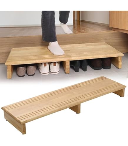 Amazon | ines(アイネス) 木製玄関踏み台120 NK-1235 | ノーブランド品