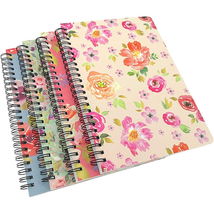 4 Pack Hardcover Notebook Journal,Ruled Pocket Small Notebook Hardback Book Notepad Diary Memo Steno Planner-A6 Size(5.7x4.1"),96 Sheets,Ruled Pages