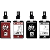SCP Foundation ICカードケース カードホルダー SCP財団 The O5 Council パスケース カードケース 名札 交通カード 定期入れ パスケース 携帯便利 通勤 通学 雑貨 コスプレ キャラクター ゲーム 誕生日プレゼント 