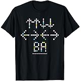 「グラディウス」上上下下左右左右BA　タイル Tシャツ