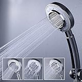 浴室シルバーハンドヘルド水セービング圧力シャワーヘッド