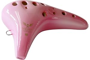 NIGHT Ocarina Night Ocarina Style Shirabe, Alto C Mode, S-ACP, Nadeshiko (Pink)