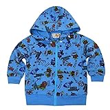 アンパンマン 総柄 ZIPパーカー 男の子 女の子 ANPANMAN（ブルー80cm）