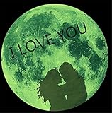 Tmrow 1個 3D 30cm ウォールステッカー 蛍光 宇宙 ポスター,I Love U