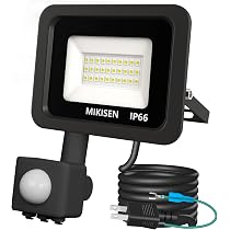 Amazon.co.jp: MIKISEN LED センサーライト 投光器 20W 昼白色 6500K