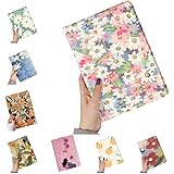 可愛い iPad Pro 12.9 第6/5/4/3世代 ケース 花柄 ペンホルダー付き Apple Pencil 収納 女性 人気 iPadPro 12.9インチ 2022/2021/2020/2018年型 カバー オリジナル 印刷 お洒落 ブック