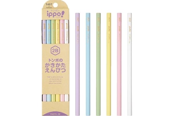 トンボ鉛筆 鉛筆 ippo! かきかたえんぴつ 2B パステル 1ダース KB-KNPT01-2B
