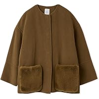 Amazon | [ミラオーウェン] woolコクーンシルエットピーコート