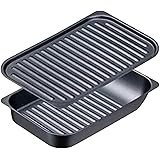 イシガキ産業 イシガキ グリルパン ブラック 約幅18×奥行28 グリル名人 サンマ焼きプレート 波型プレート セット レシピ付き 魚焼きグリル ガス火 使用可能 4212