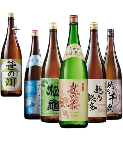 Amazon.co.jp: 日本酒 飲み比べ 特得セット 1.8L 6本 大吟醸 純米酒