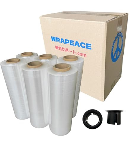山口)下松市より　【未開封品】ホリアキ 梱包用 パレットラップ パレットフィルム #17 500mm×300m巻 6本入 ストレッチフィルム　BIZHJ20H Amazon.co.jp: ホリアキ ストレッチフィルム ラップイン パレット