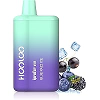 HOOLOO 電子タバコ ベイプ vape 6,000回吸引 禁煙パイポ 10風味セット シーシャ 電子タバコ 本体 ニコチン タール無し 爆煙 禁煙グッズ 電子たばこ 水蒸気 電子タバコ 使い捨て 持ち運び Type-C充電可能(ブルーベリー・グレ