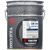 TAKUMIモーターオイル エンジンオイル 5W-30 SP/RC GF-6A 20L 4輪ガソリン車専用 化学合成油 合成油 街乗り sp 20l