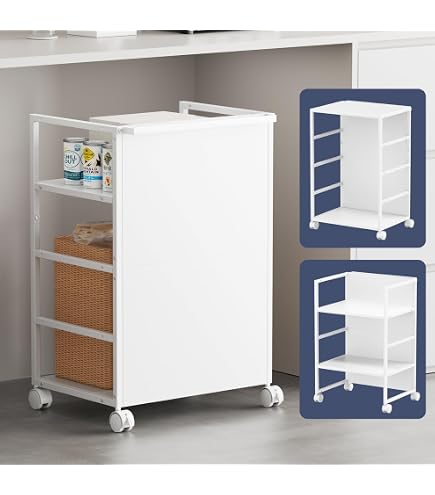 Amazon.co.jp: 目隠しワゴン ホワイト 約W42×D32×H60cm ストック 一括