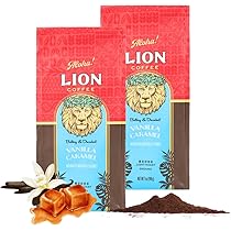 Amazon | ライオンコーヒー バニラキャラメル 198g× 2個 (粉
