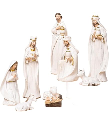 Amazon.co.jp: スノーマン キリスト降誕セット 7点 フィギュア セット
