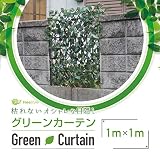 グリーンフェンス 日除け グリーンカーテン 目隠し 1M×1M 伸縮 ベランダ お洒落 B