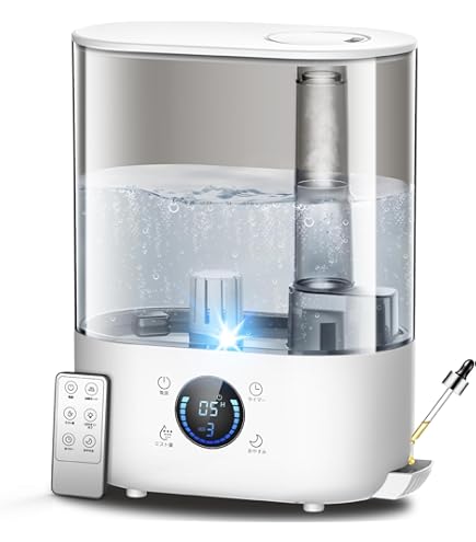 Amazon.co.jp: 加湿器 大容量 5L 上から給水 超音波式 卓上