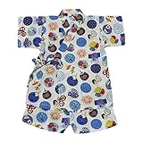 【SiShuNon/SKAPE】祭・トンボ甚平スーツ エスケープ 男の子 トンボ 総柄 夏祭り お祭り 甚平 110 1 ｵﾌﾎﾜｲﾄ