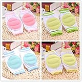 BIUBEE ベビーニーパッド 　赤ちゃん用膝サポーター 膝プロテクター　クロール　滑り止め　通気性と伸縮性に優れ　かわいい 怪我防止 防具 膝固定　四枚セット　男女通用