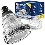 Filtered Shower Head, High Output Chlorine Filter & Hard Water Softener- Prevents Dry Skin & Hair, R
