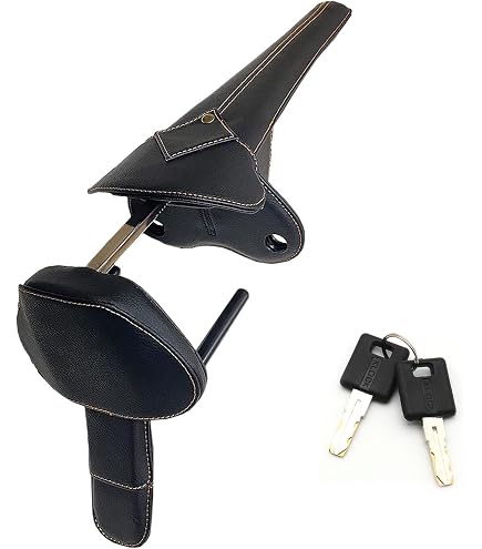 Amazon | TOMS ステアリングロック トムス 黒革 ハンドルロック | 盗難