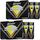 DUNLOP (ダンロップ) ゴルフボール SRIXON (スリクソン) Z-STAR DIVIDE Zスター ディバイド 2023年モデル 2ダース(24個入り) まとめ買いセット カラー：イエロー/ホワイト