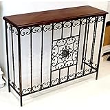 アイアンとウッドのエレガントなコンソール