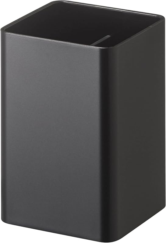 山崎実業(Yamazaki) マグネットストレージボックス スクエア ブラック 約W7XD7.2XH10.5cm タワー tower 小物収納 仕切りあり フック付き 4849