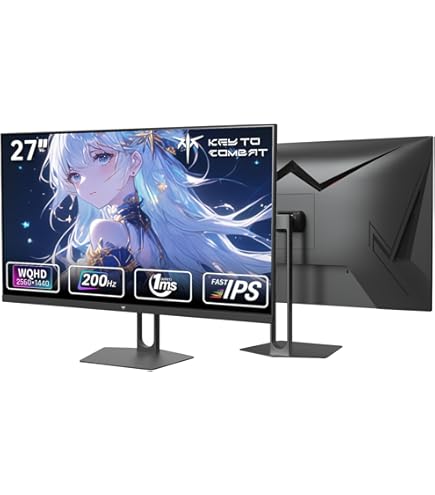 Amazon.co.jp: KTC 27インチゲーミングモニター - 2K QHD 2560 x 1440